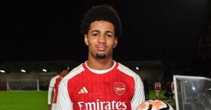 Arsenal teenager Ethan Nwaneri.