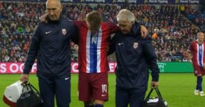 Arsenal captain Martin Odegaard is injured playing for Norway