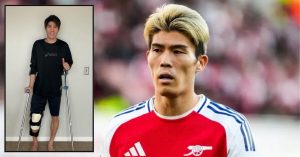Arsenal defender Takehiro Tomiyasu